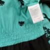 Dranella Rozmiar 36 Kolor Czarny Paisley Keyhole Crew Neck Bluzka Peplum Krótki rękaw Materiał Jedwab