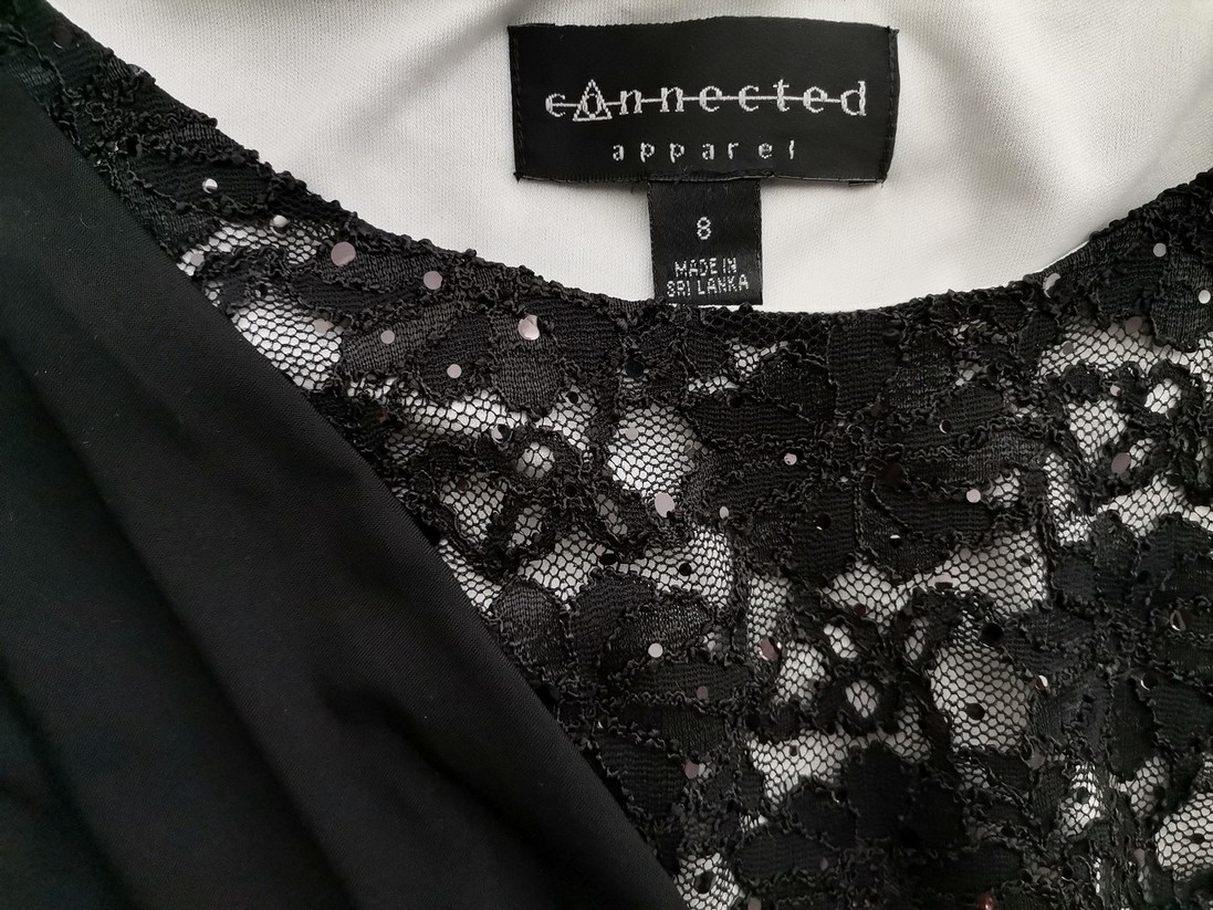 Connected Apparel Rozmiar 8 (36) Kolor Czarny Okrągły dekolt Suknia Balowa Sukienka Wieczorowa Bezrękawnik Do Kolan Connected Apparel Rozmiar 8 (36) Kolor Czarny Okrągły dekolt Suknia Balowa Sukienka Wieczorowa Bezrękawnik Do Kolan