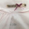 Havana Rozmiar 36 Kolor Pudrowy Róż Okrągły dekolt Bluzka Długi rękaw Materiał Bawełna 100%