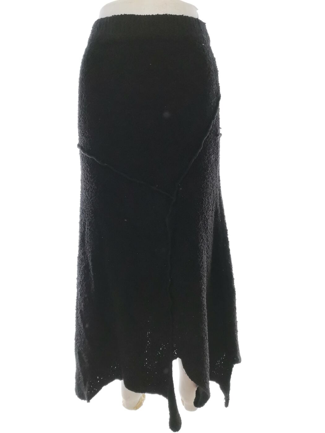 Vintage Rozmiar 16 (44) Kolor Czarny Spódnica Maxi Długa Materiał Akryl