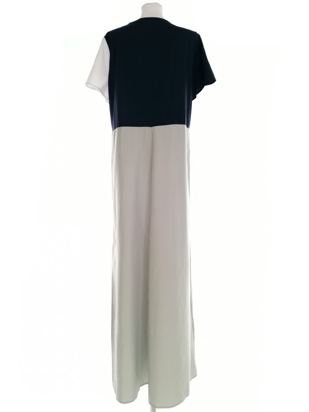 Misslook Rozmiar L Kolor Granatowy W serek Sukienka Maxi Krótki rękaw Długa Misslook Rozmiar L Kolor Granatowy W serek Sukienka Maxi Krótki rękaw Długa