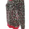 Guess Rozmiar M Kolor Szary Panterka Crew Neck Sweter Długi rękaw Gruba dzianina