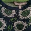 Laura ashley Rozmiar 10 (36) Kolor Granatowy Okrągły dekolt Sukienka Prostokątna Rękaw 3/4 Do Kolan Materiał Bawełna 100%