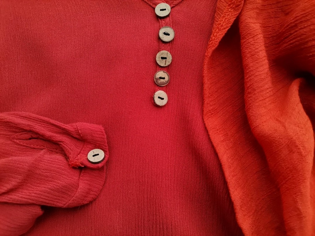 Vintage Rozmiar XXL Kolor Pomarańczowy W serek Sukienka Maxi Długi rękaw Długa Vintage Rozmiar XXL Kolor Pomarańczowy W serek Sukienka Maxi Długi rękaw Długa