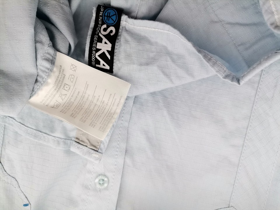 Osaka Rozmiar L Kolor Niebieski Krata Kołnierz Męska Koszula Casual Krótki rękaw Materiał Bawełna 100%