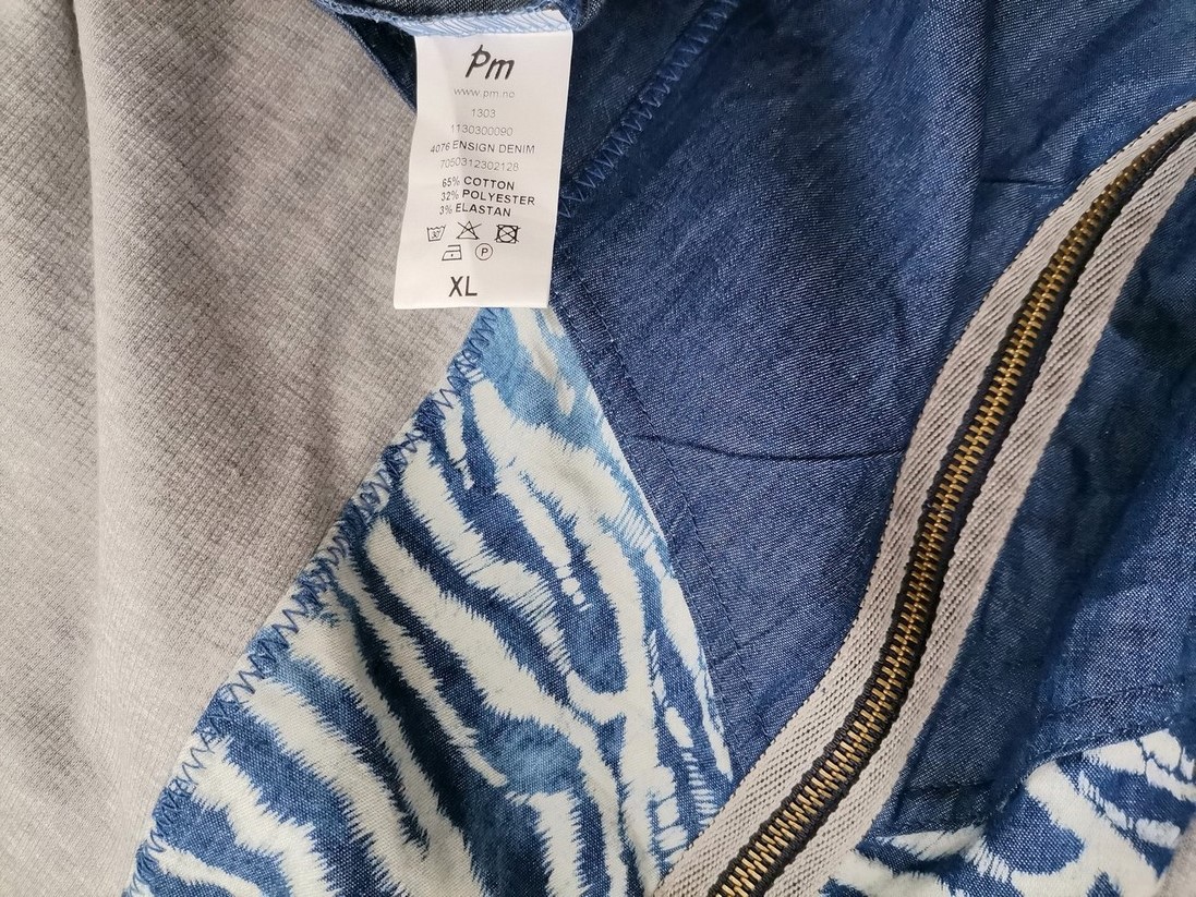Andrea Rozmiar XL Kolor Niebieski Kołnierz Sukienka Sweterkowa Bezrękawnik Do Kolan Materiał Bawełna Andrea Rozmiar XL Kolor Niebieski Kołnierz Sukienka Sweterkowa Bezrękawnik Do Kolan Materiał Bawełna