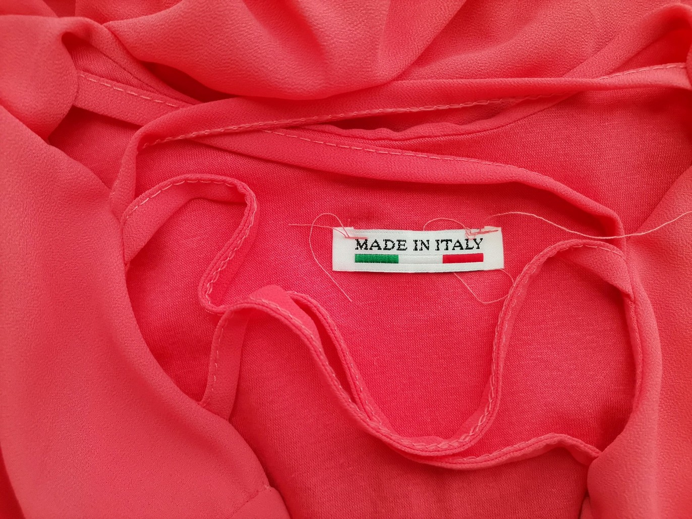Made in Italy Rozmiar 3 (40) Kolor Różowy Okrągły dekolt Bluzka Długi rękaw
