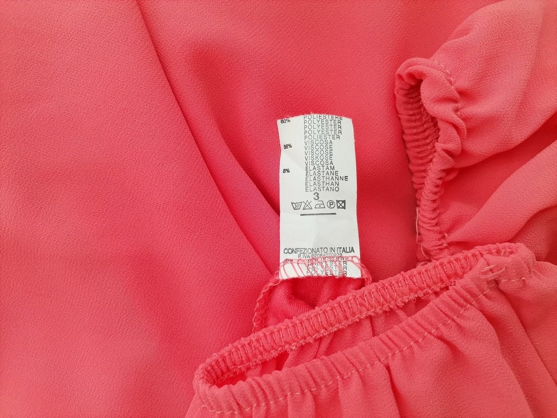 Made in Italy Rozmiar 3 (40) Kolor Różowy Okrągły dekolt Bluzka Długi rękaw