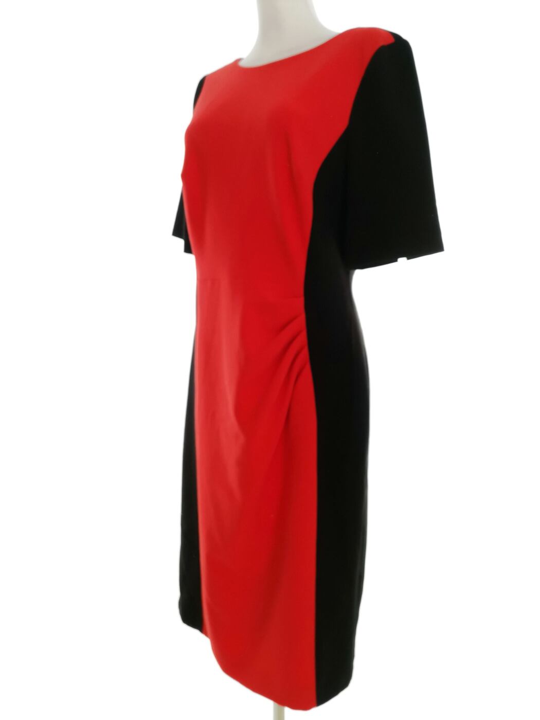 DEBENHAMS Rozmiar 12 (40) Kolor Czarny Okrągły dekolt Sukienka Sheath Krótki rękaw Midi DEBENHAMS Rozmiar 12 (40) Kolor Czarny Okrągły dekolt Sukienka Sheath Krótki rękaw Midi