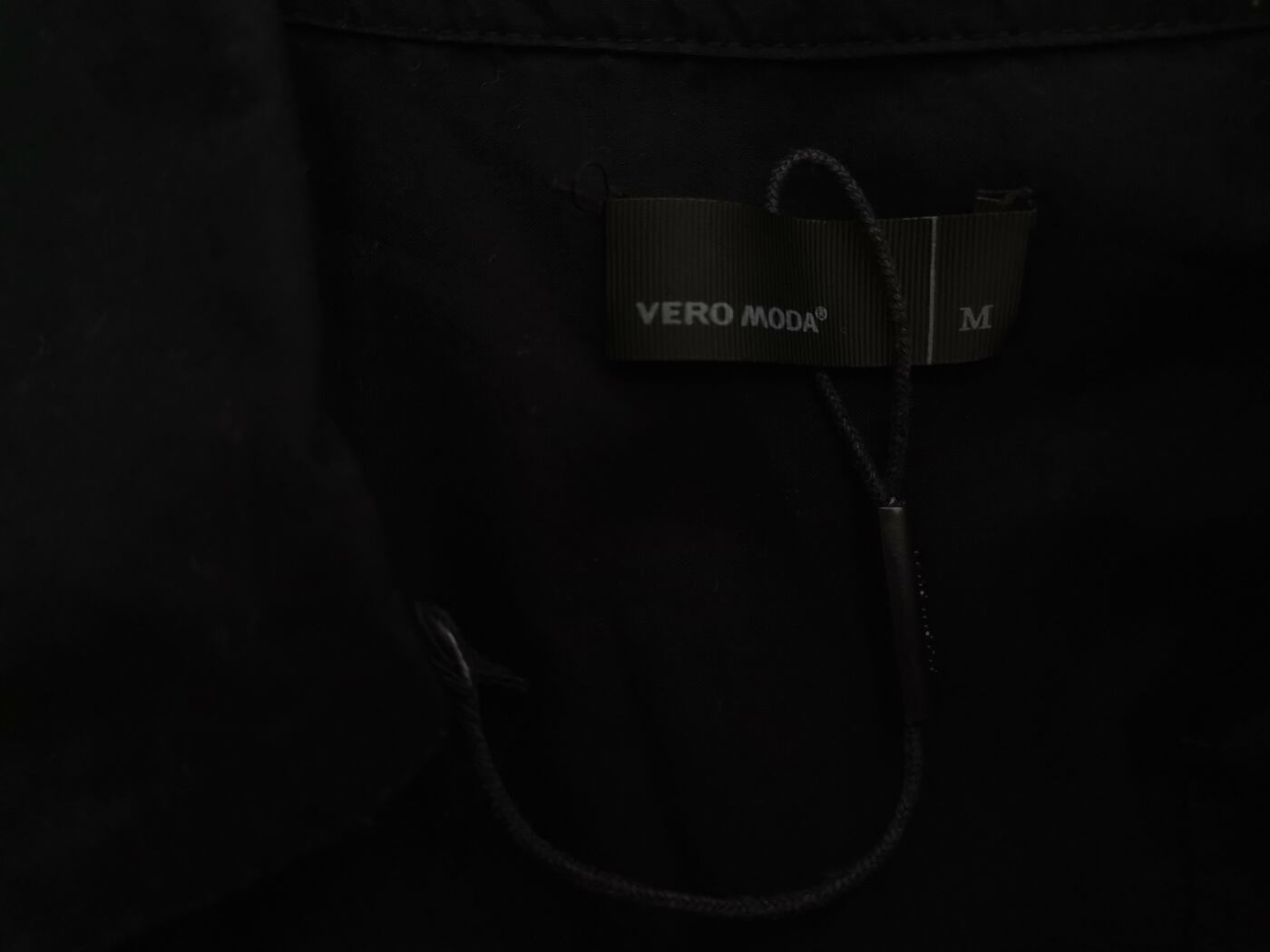 IMG_20220422_121212.jpg Vero moda Rozmiar M Kolor Czarny Kołnierz Bluzka Rękaw 3/4 Materiał Bawełna 100%