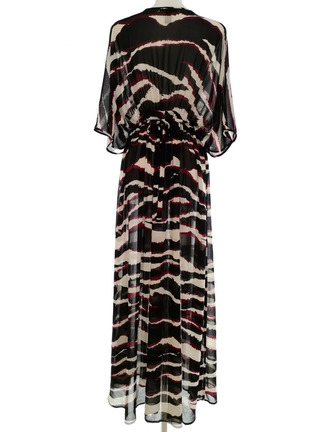 H&m Rozmiar 36 Kolor Czarny W serek Sukienka Maxi Rękaw 3/4 Długa H&m Rozmiar 36 Kolor Czarny W serek Sukienka Maxi Rękaw 3/4 Długa