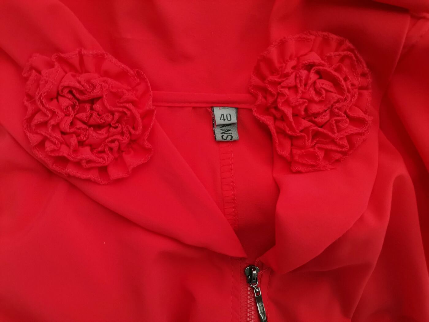 Franstyle Rozmiar 40 Kolor Pomarańczowy W serek Sukienka Marynarka Bezrękawnik Do Kolan Franstyle Rozmiar 40 Kolor Pomarańczowy W serek Sukienka Marynarka Bezrękawnik Do Kolan