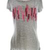 Dkny Jeans Rozmiar S Kolor Szary W łódkę T-Shirt Krótki rękaw Materiał Bawełna