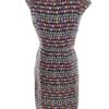 Limited Collection Rozmiar 10 (38) Kolor Czarny Okrągły dekolt Sukienka Sheath Krótki rękaw Midi Materiał Wiskoza 100%