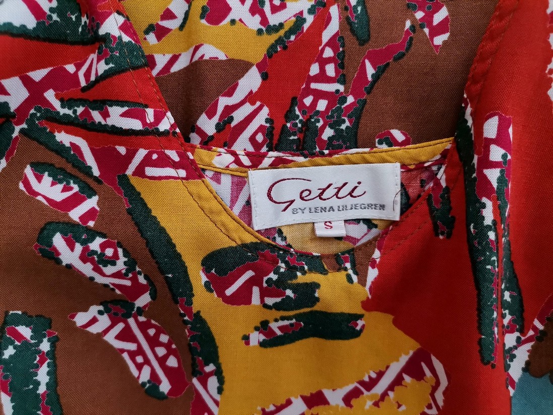 Getti by Lena Liljegren Rozmiar S Kolor Czerwony Okrągły dekolt Tunika Bluzka Bezrękawnik Materiał Wiskoza 100% Getti by Lena Liljegren Rozmiar S Kolor Czerwony Okrągły dekolt Tunika Bluzka Bezrękawnik Materiał Wiskoza 100%
