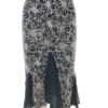 Vintage Rozmiar 42/44 Kolor Granatowy A-Line Spódnica Midi