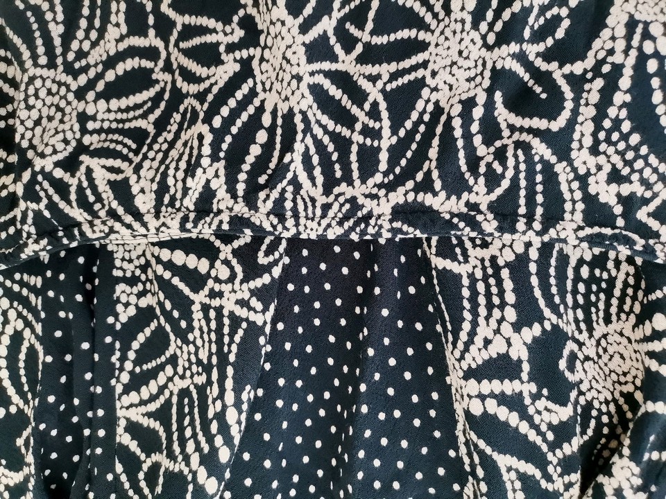 Vintage Rozmiar 42/44 Kolor Granatowy A-Line Spódnica Midi