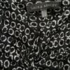 Laura ashley Rozmiar 14 (40) Kolor Czarny Geometryczny W serek Tunika Bluzka Rękaw 3/4 Materiał Wiskoza