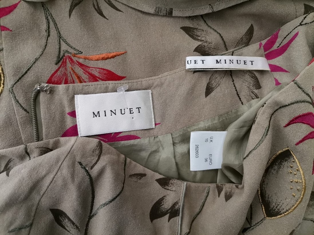 Minuet Rozmiar 10 (36) Kolor Szary Spódnica Maxi Długa Materiał Jedwab 100%