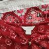 Monsoon Rozmiar 14 (42) Kolor Czerwony Split Crew Neck Tunika Popover Bluzka Bezrękawnik Materiał Wiskoza 100%