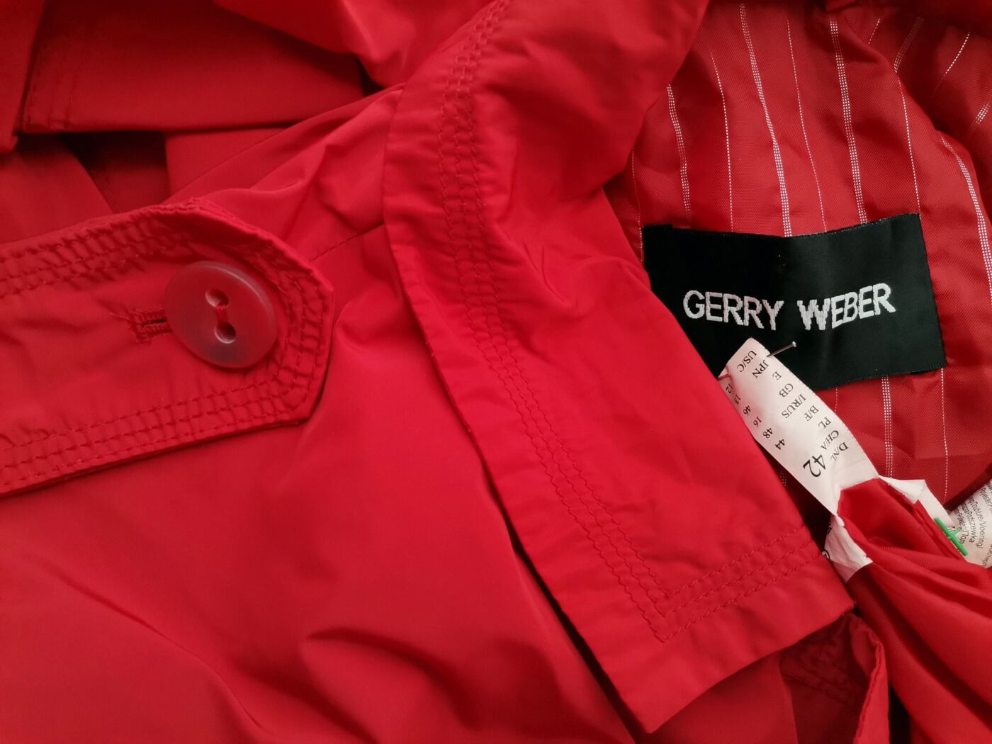 IMG_20220504_125125.jpg Gerry weber Rozmiar 42 Kolor Czerwony Płaszcz Długi rękaw