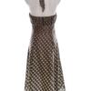 Monsoon Rozmiar 10 (38) Kolor Szary Grochy Halter Sukienka Maxi Bezrękawnik Długa Materiał Jedwab 100%