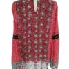 River island Rozmiar 18 (44) Kolor Czerwony Halter Tunika Bluzka Długi rękaw Materiał Wiskoza 100%