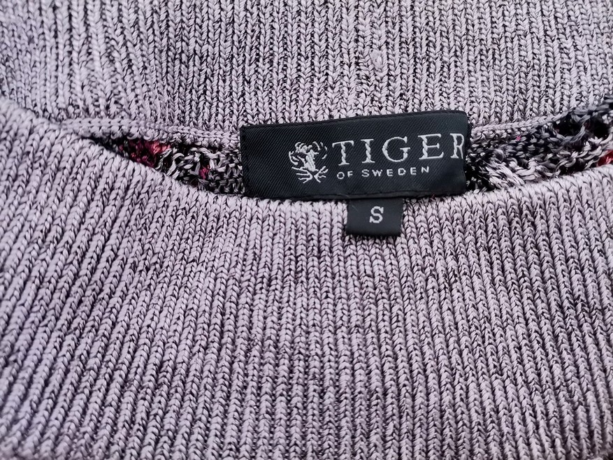 Tiger of Sweden Rozmiar S Kolor Szary W łódkę Tunika Bluzka Dzianina Długi rękaw Tiger of Sweden Rozmiar S Kolor Szary W łódkę Tunika Bluzka Dzianina Długi rękaw