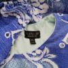 Topshop Rozmiar 12 (40) Kolor Niebieski Okrągły dekolt Sukienka A-Line Rękaw 3/4 Do Kolan