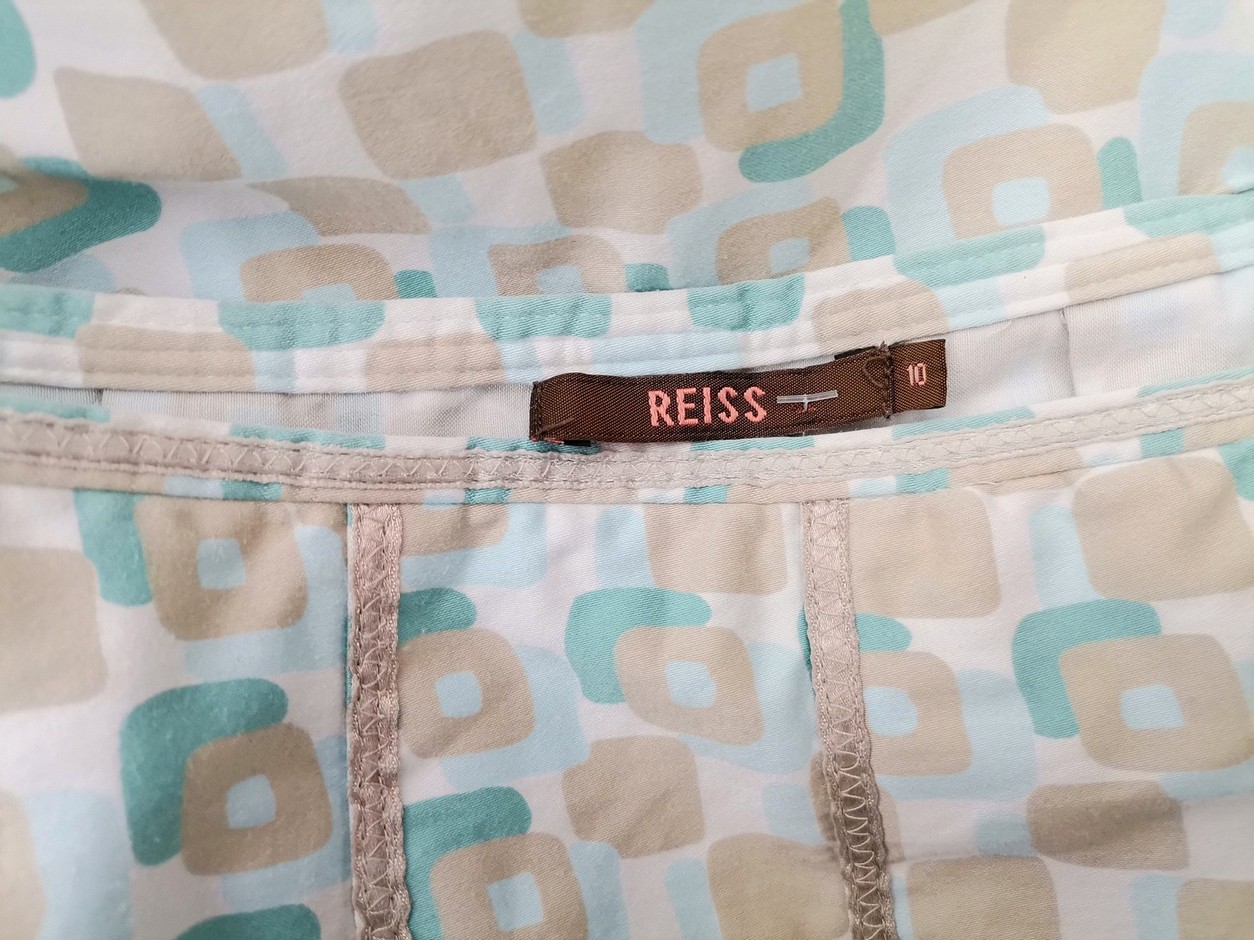 Reiss Rozmiar 10 (38) Kolor Beżowy A-Line Spódnica Midi Materiał Bawełna