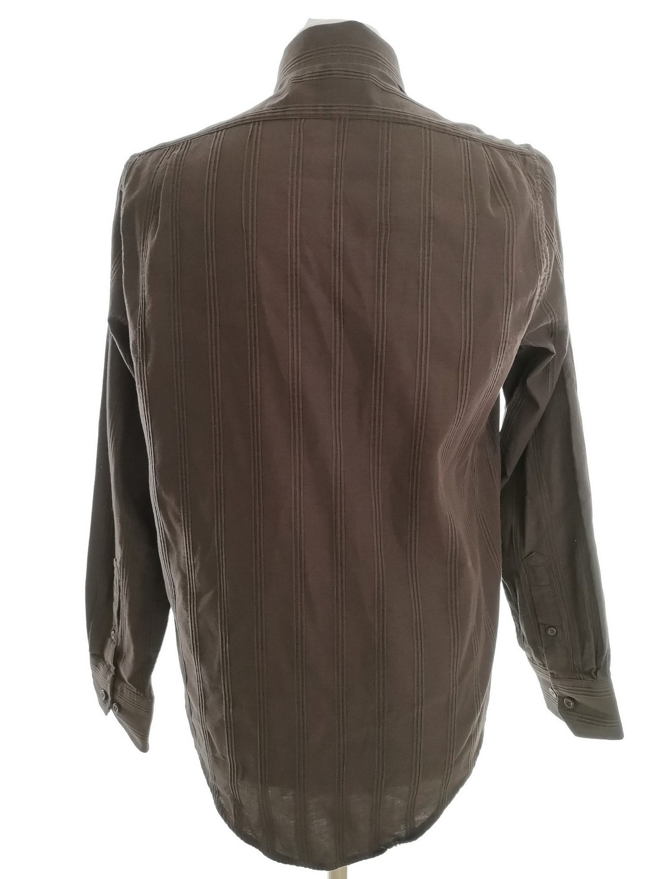 IMG_20220506_142801.jpg BEN SHERMAN Rozmiar 2 (M) Kolor Brązowy Kołnierz Męska Koszula Casual Długi rękaw Materiał Bawełna
