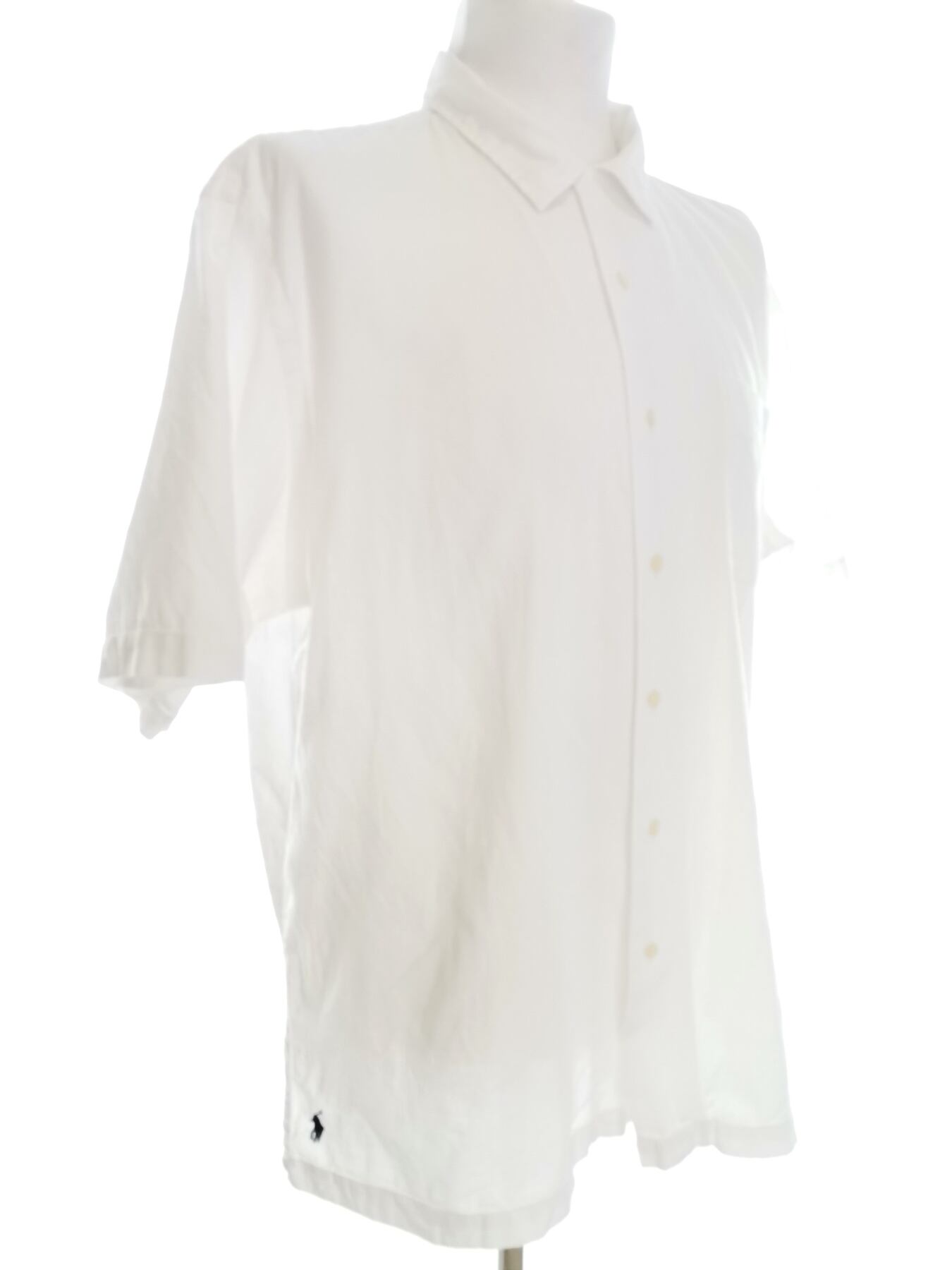 IMG_20220509_105303.jpg Polo Ralph Lauren Rozmiar XL Kolor Biały Kołnierz Męska Koszula Casual Krótki rękaw Materiał Bawełna 100%