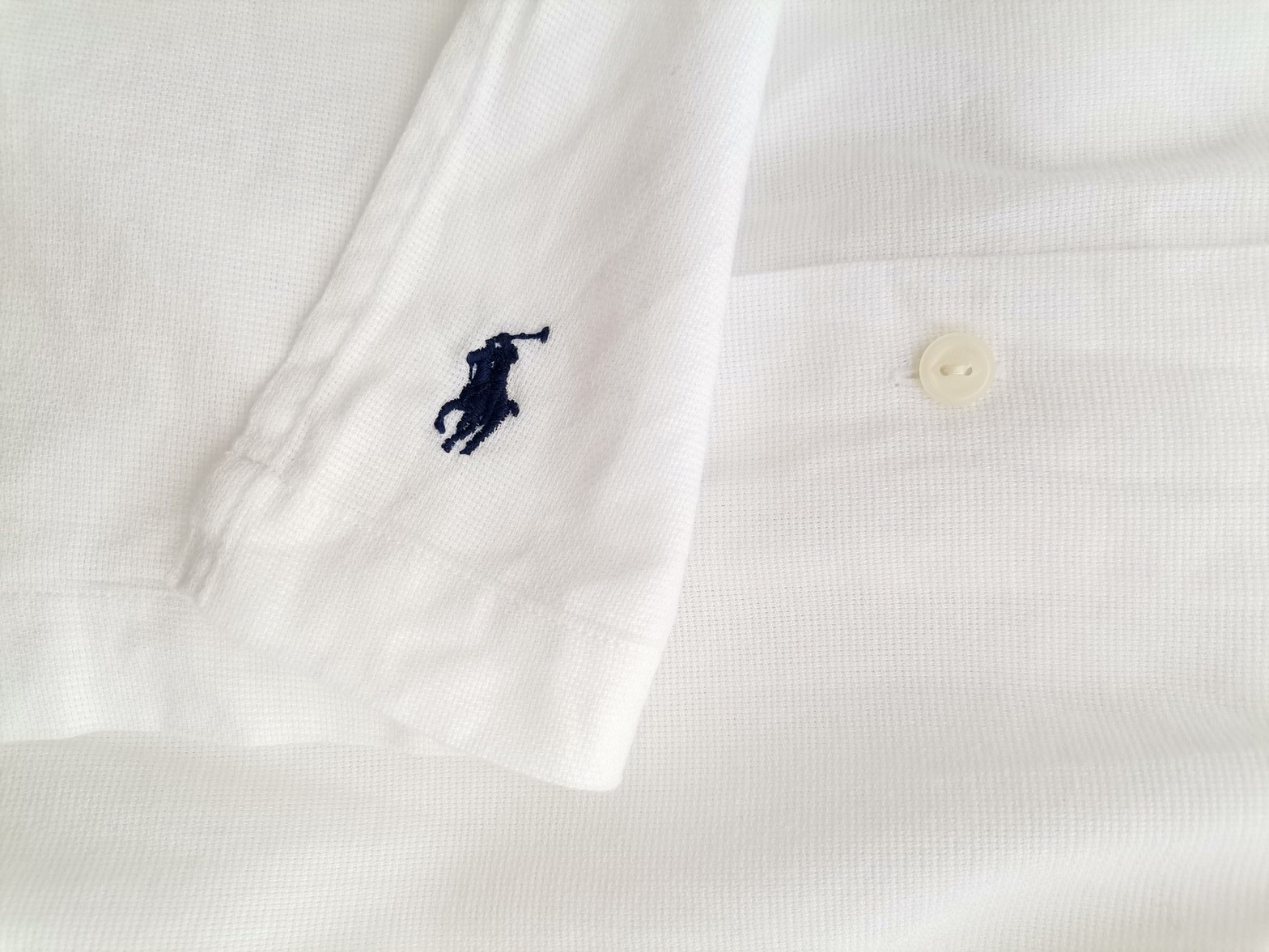IMG_20220509_105350.jpg Polo Ralph Lauren Rozmiar XL Kolor Biały Kołnierz Męska Koszula Casual Krótki rękaw Materiał Bawełna 100%