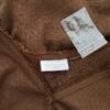 Rozmiar S Kolor Brązowy W serek Kardigan Zapinany Długi rękaw Materiał Bawełna 100% Cienka dzianina