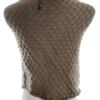 Vila Rozmiar ONE SIZE (34/36) Kolor Brązowy W łódkę Crop Sweter Bezrękawnik Materiał Akryl 100% Gruba dzianina