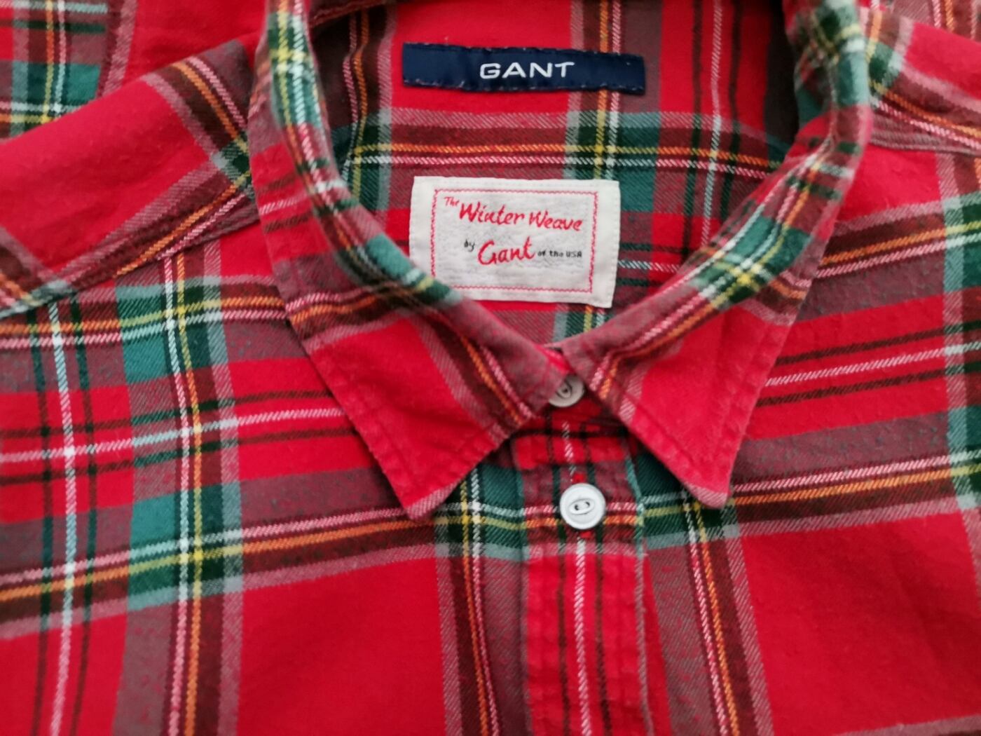 Gant Rozmiar 38/40 Kolor Czerwony Krata Kołnierz Tunika Zapinana Bluzka Długi rękaw Materiał Bawełna 100% Gant Rozmiar 38/40 Kolor Czerwony Krata Kołnierz Tunika Zapinana Bluzka Długi rękaw Materiał Bawełna 100%