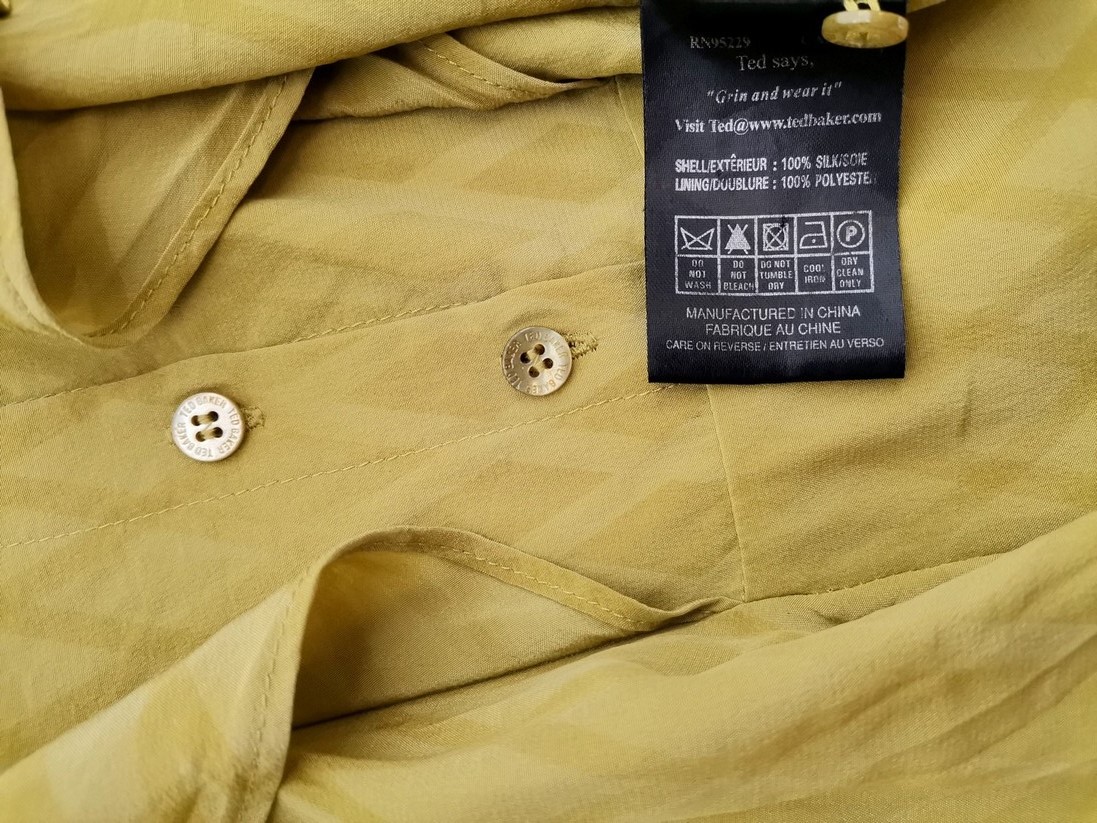 Ted Baker Rozmiar 3 (40) Kolor Zielony Romby Kwadratowy dekolt Tunika Popover Bluzka Bezrękawnik Materiał Jedwab 100% Ted Baker Rozmiar 3 (40) Kolor Zielony Romby Kwadratowy dekolt Tunika Popover Bluzka Bezrękawnik Materiał Jedwab 100%