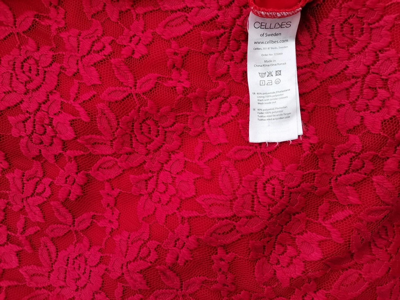 CELLBES Rozmiar 54/56 Kolor Czerwony Okrągły dekolt Tunika Bluzka Rękaw 3/4 CELLBES Rozmiar 54/56 Kolor Czerwony Okrągły dekolt Tunika Bluzka Rękaw 3/4