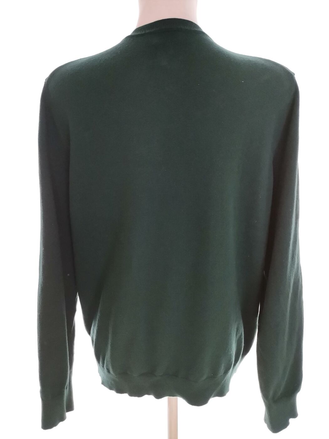 IMG_20220511_124227.jpg John Lewis Rozmiar 14 (42) Kolor Szmaragdowy Crew Neck Sweter Długi rękaw Materiał Bawełna Cienka dzianina