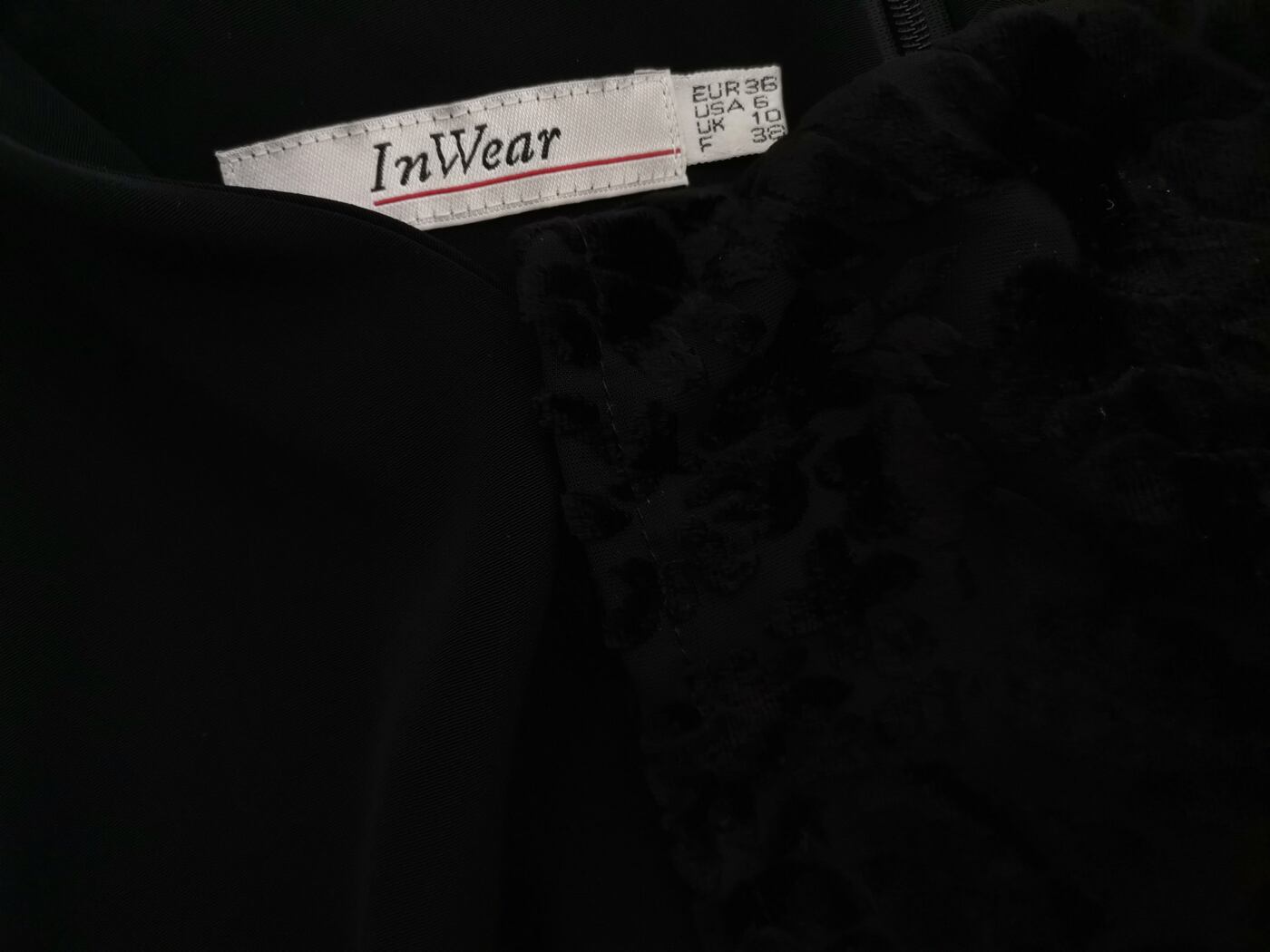 InWear Rozmiar 36 Kolor Czarny W serek Sukienka Maxi Krótki rękaw Długa InWear Rozmiar 36 Kolor Czarny W serek Sukienka Maxi Krótki rękaw Długa