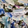 Ted Nicol Rozmiar 40 Kolor Niebieski Okrągły dekolt Bluzka Rękaw 3/4 Materiał Wiskoza