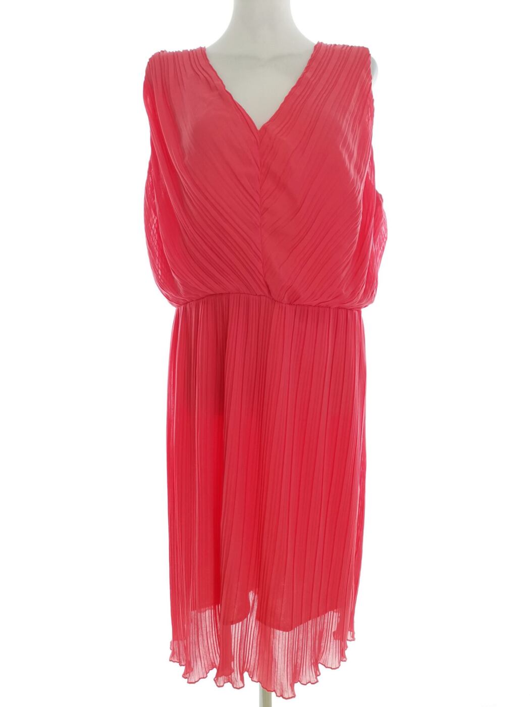 Sienna Couture Rozmiar 20 (48) Kolor Różowy W serek Suknia Balowa Sukienka Wieczorowa Bezrękawnik Midi