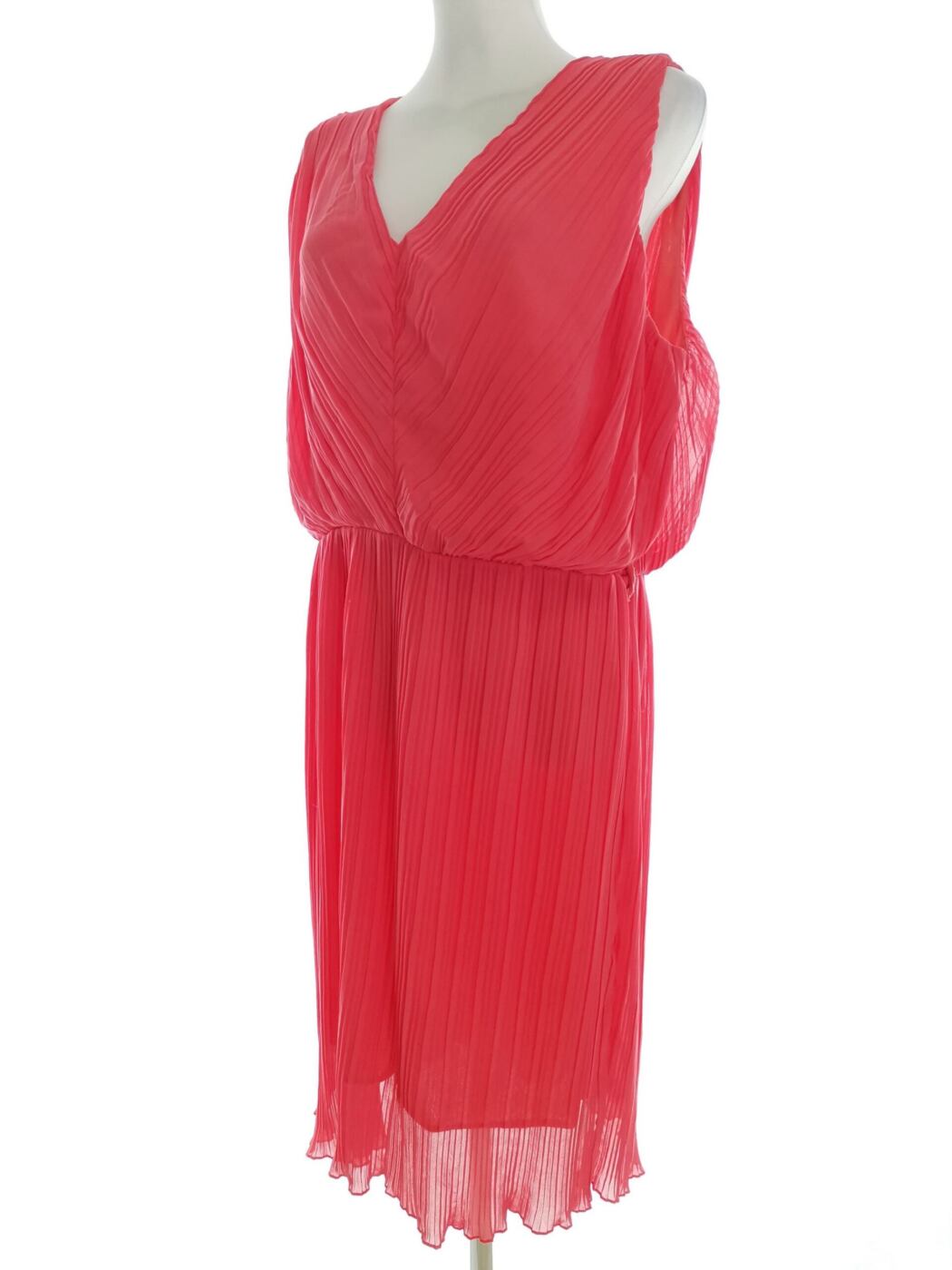 Sienna Couture Rozmiar 20 (48) Kolor Różowy W serek Suknia Balowa Sukienka Wieczorowa Bezrękawnik Midi