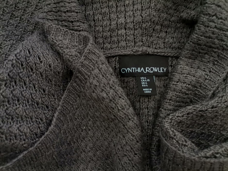 IMG_20220513_141113.jpg Cynthia Rowley Rozmiar L Kolor Szary Kamizelka Bezrękawnik Materiał Wełna Merino