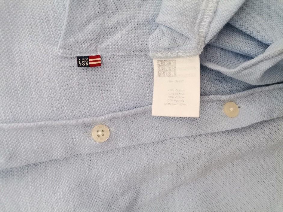 Lexington Rozmiar XL Kolor Niebieski Kołnierz Męska Koszula Casual Długi rękaw Materiał Bawełna 100%