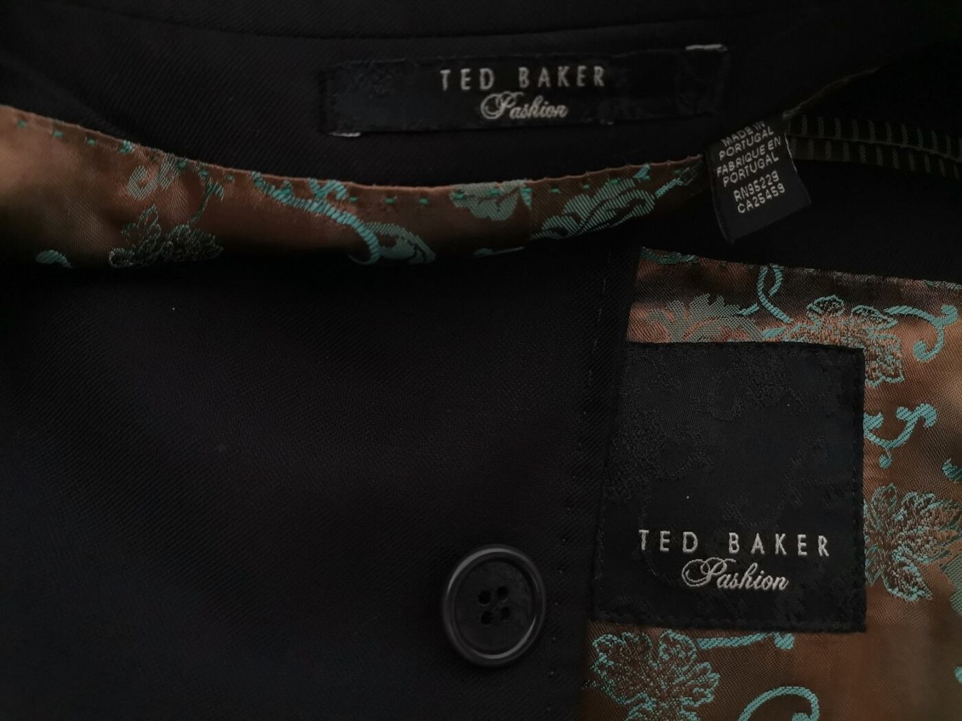 IMG_20220516_120216.jpg Ted Baker Rozmiar 40 Kolor Czarny Męska Marynarka Długi rękaw Materiał Wełna