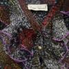 River island Rozmiar 8 (34) Kolor Czarny Kołnierz Bluzka Peplum Krótki rękaw Materiał Jedwab 100%