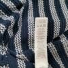 Savida Rozmiar S (38) Kolor Granatowy Pasy Crew Neck Bluzka Peplum Rękaw 3/4