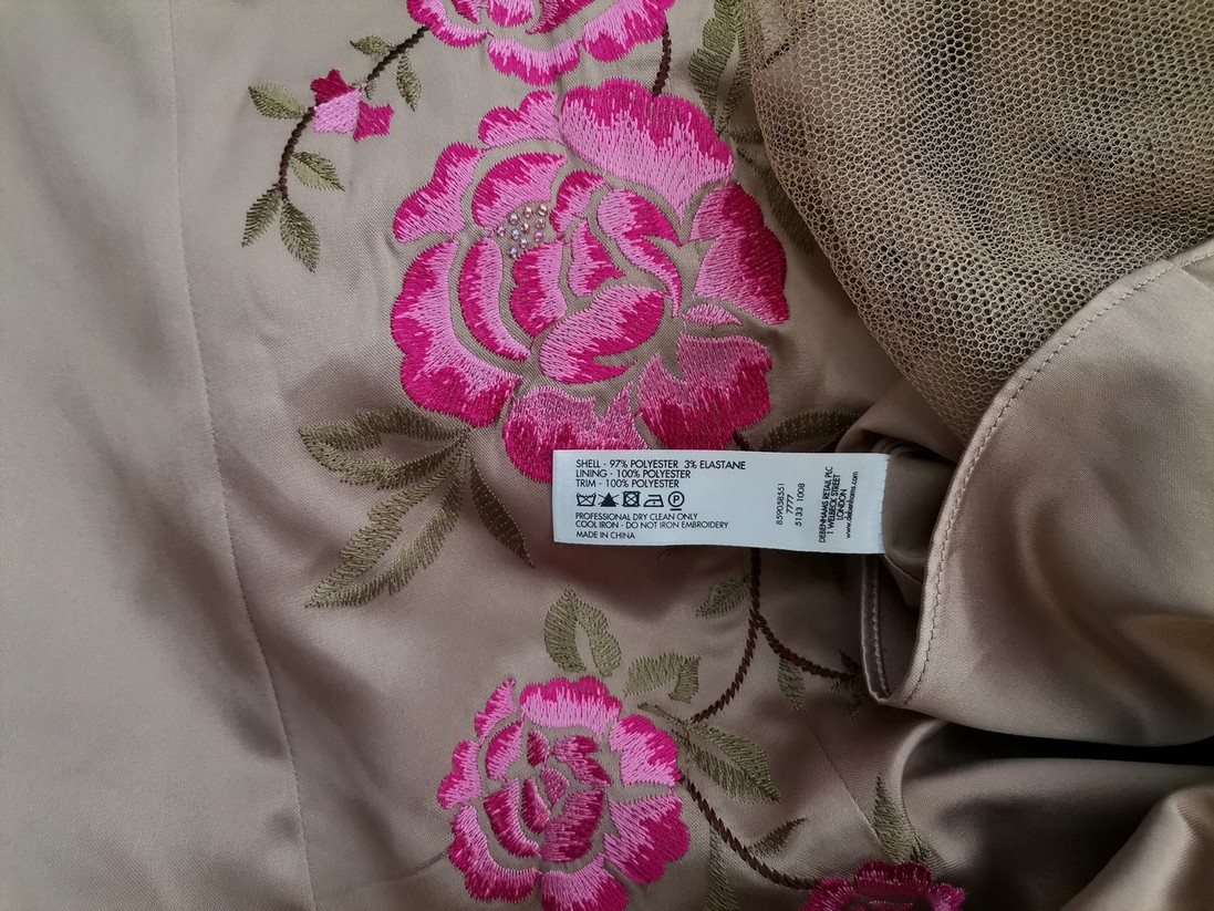 Debut Rozmiar 12 (40) Kolor Brązowy Halter Sukienka Maxi Bezrękawnik Długa Debut Rozmiar 12 (40) Kolor Brązowy Halter Sukienka Maxi Bezrękawnik Długa