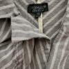 Topshop Rozmiar 38 Kolor Szary Pasy Kołnierz Żakiet Haczyk Rękaw 3/4 Materiał Bawełna